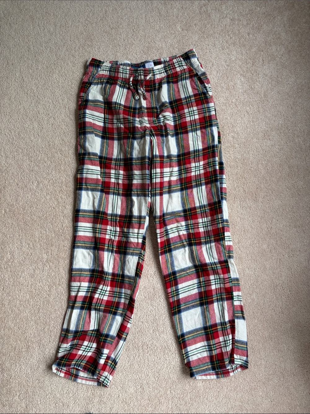 Old Navy Red White Plaid Women's Pajama Pants